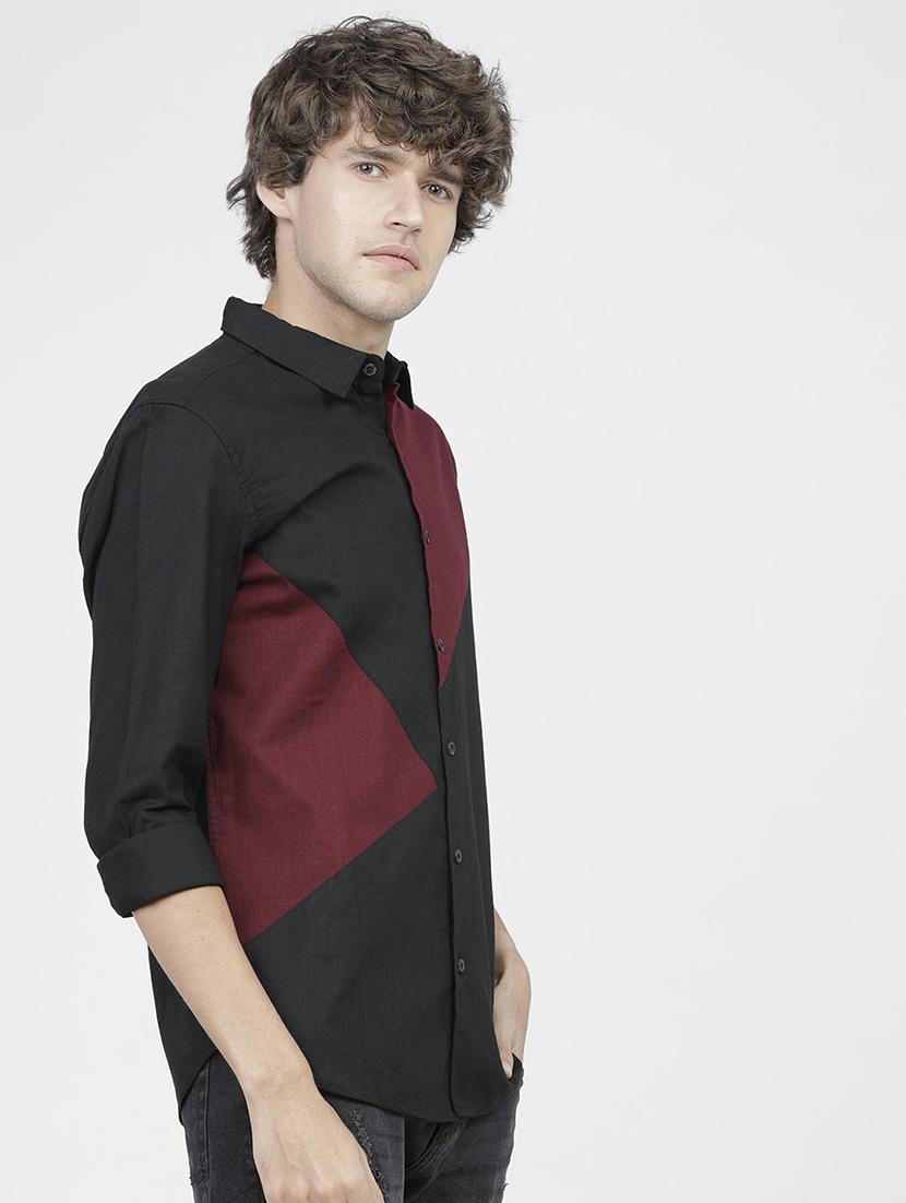 men collared long sleeves casual shirt - 21487706 - Standard Image - 1