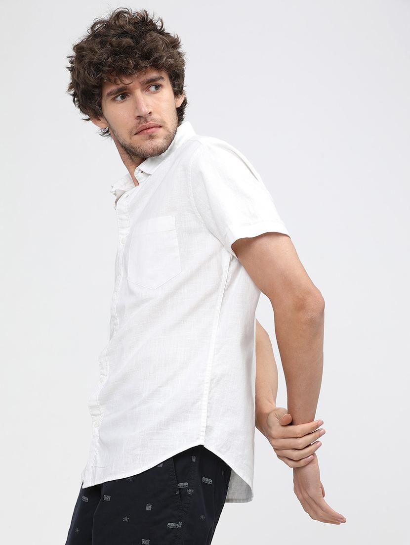 men collared short sleeves casual shirt - 21487711 -  Standard Image - 1