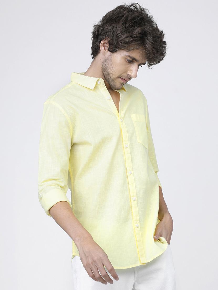 men collared long sleeves casual shirt - 21487714 - Standard Image - 1