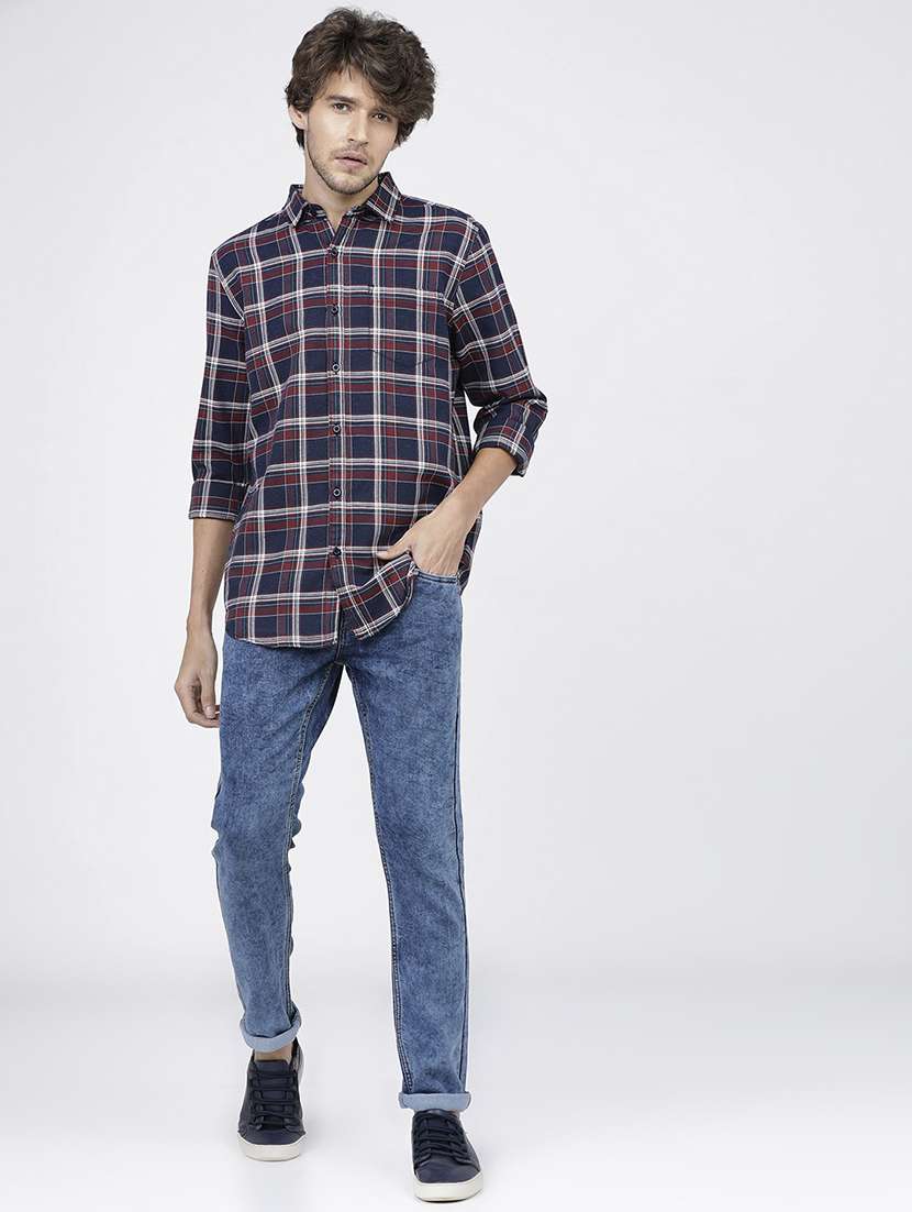 men collared long sleeves casual shirt - 21487716 -  Standard Image - 4