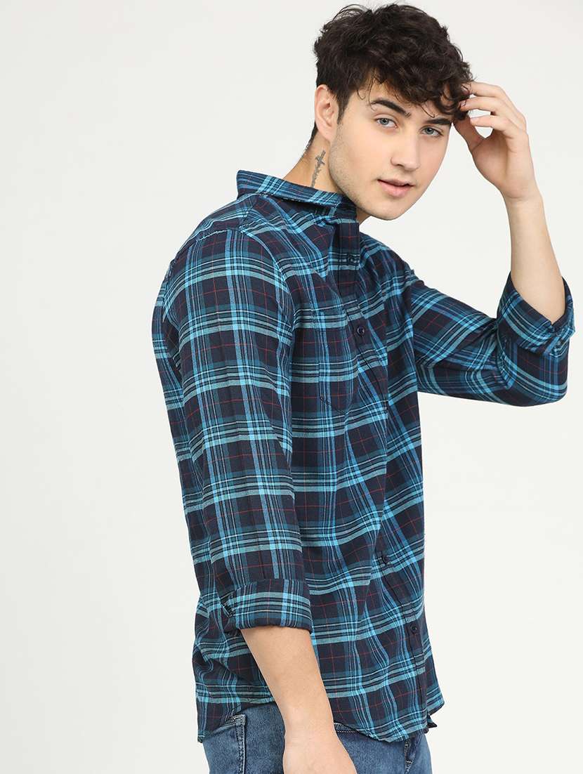 men collared long sleeves casual shirt - 21487729 -  Standard Image - 1