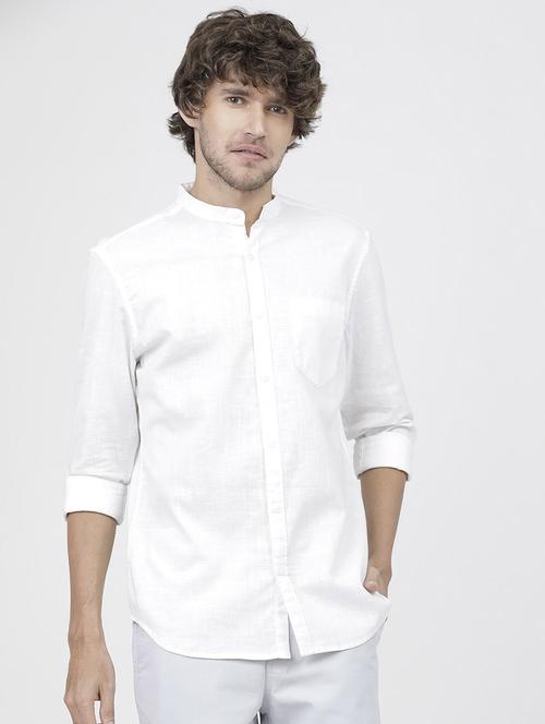 men solid long sleeve casual shirts - 21487774 - Standard Image - 0