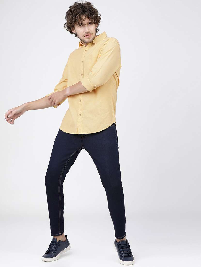 men solid long sleeve casual wear shirt - 21487820 -  Standard Image - 4