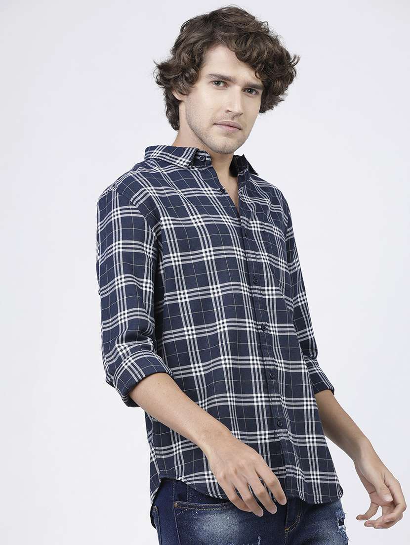 men checkered casual wear shirt - 21487847 -  Standard Image - 1