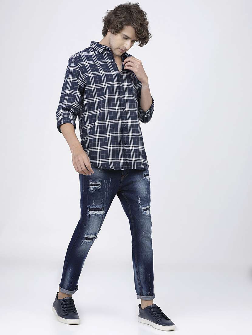men checkered casual wear shirt - 21487847 -  Standard Image - 4