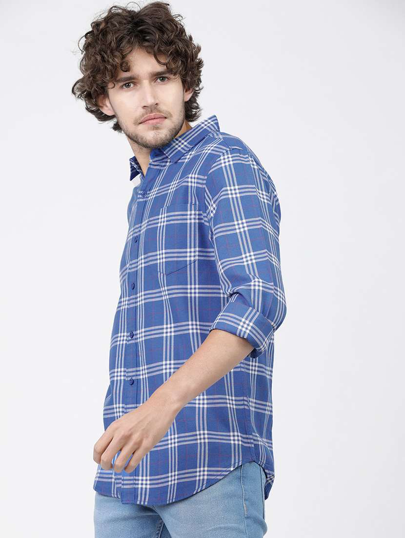 men checkered casual wear shirt - 21487851 -  Standard Image - 1