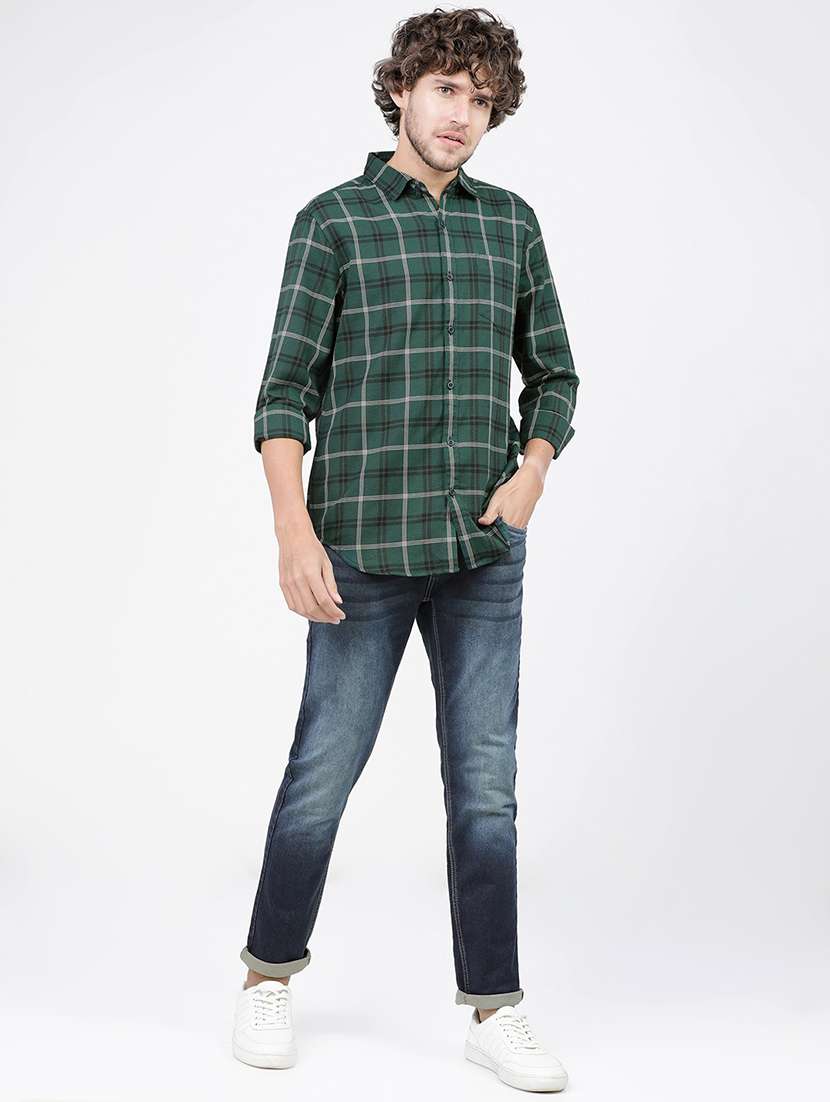 men checkered casual wear shirt - 21487856 -  Standard Image - 4