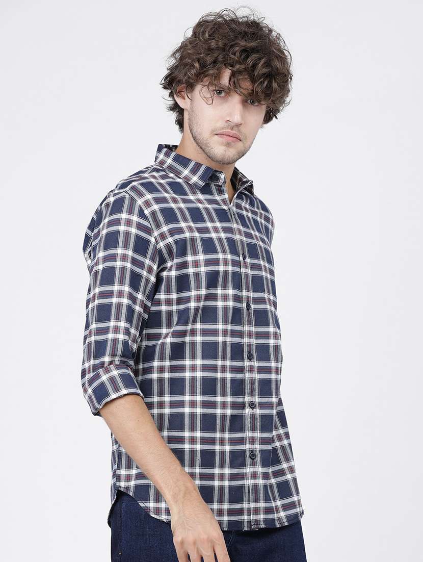 men checkered casual wear shirt - 21487859 -  Standard Image - 1
