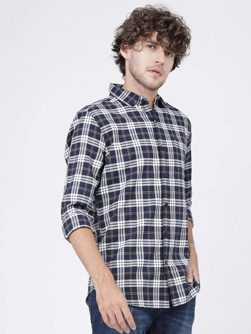 men checkered casual wear shirt - 21487868 - Standard Image - 1