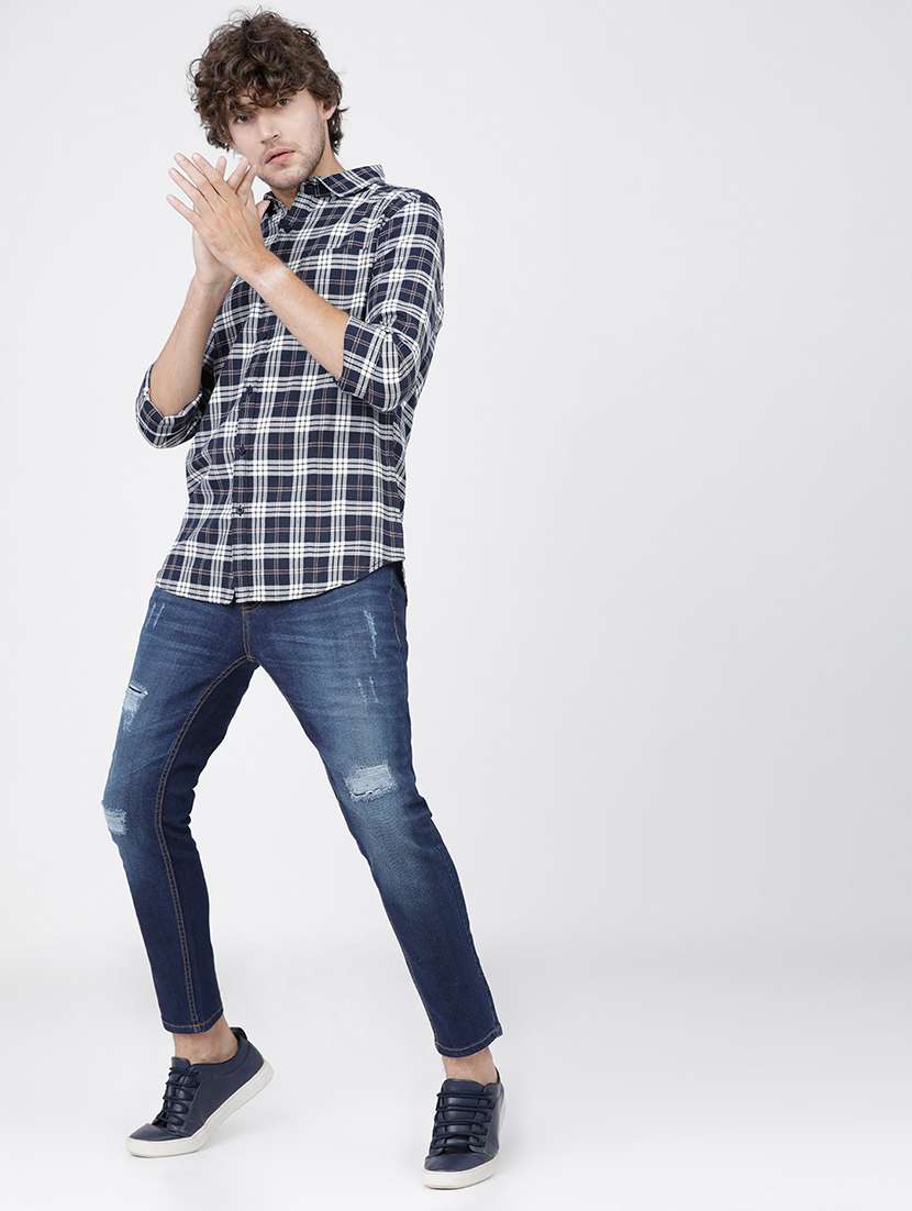 men checkered casual wear shirt - 21487868 - Standard Image - 4