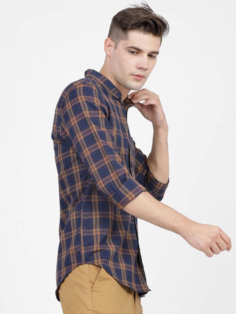 men checkered casual wear shirt - 21487892 -  Standard Image - 1