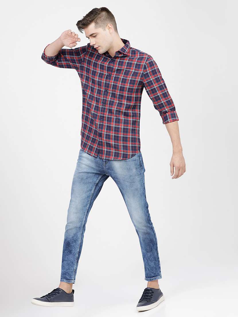 men checkered casual wear shirt - 21487911 -  Standard Image - 4