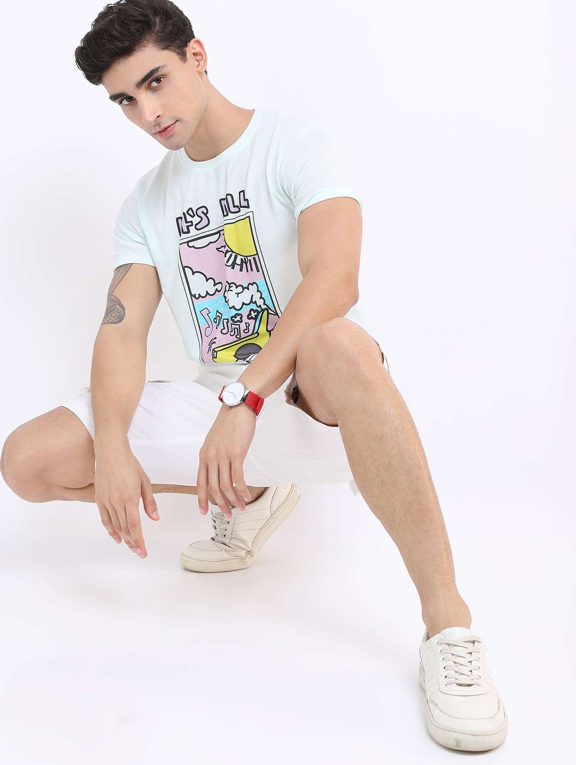 men short sleeved front printed t-shirt - 21488025 -  Standard Image - 4