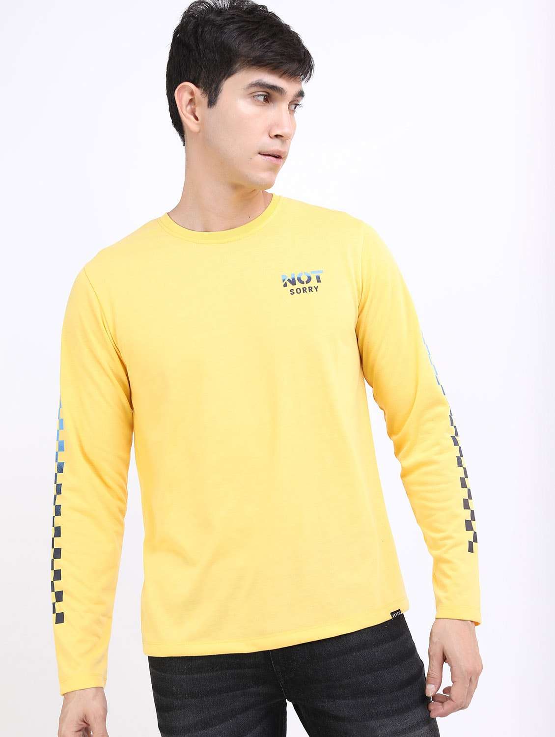 men long sleeved back print t-shirt - 21488029 -  Standard Image - 1