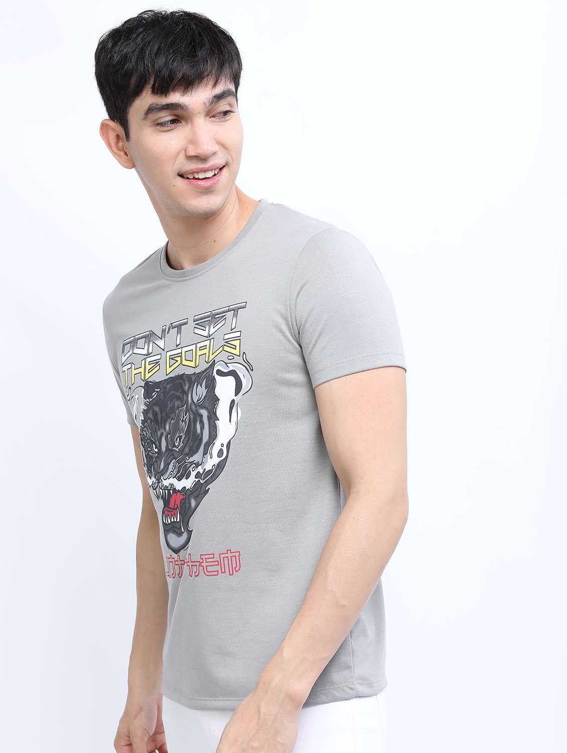 men short sleeved front printed t-shirt - 21488030 -  Standard Image - 1