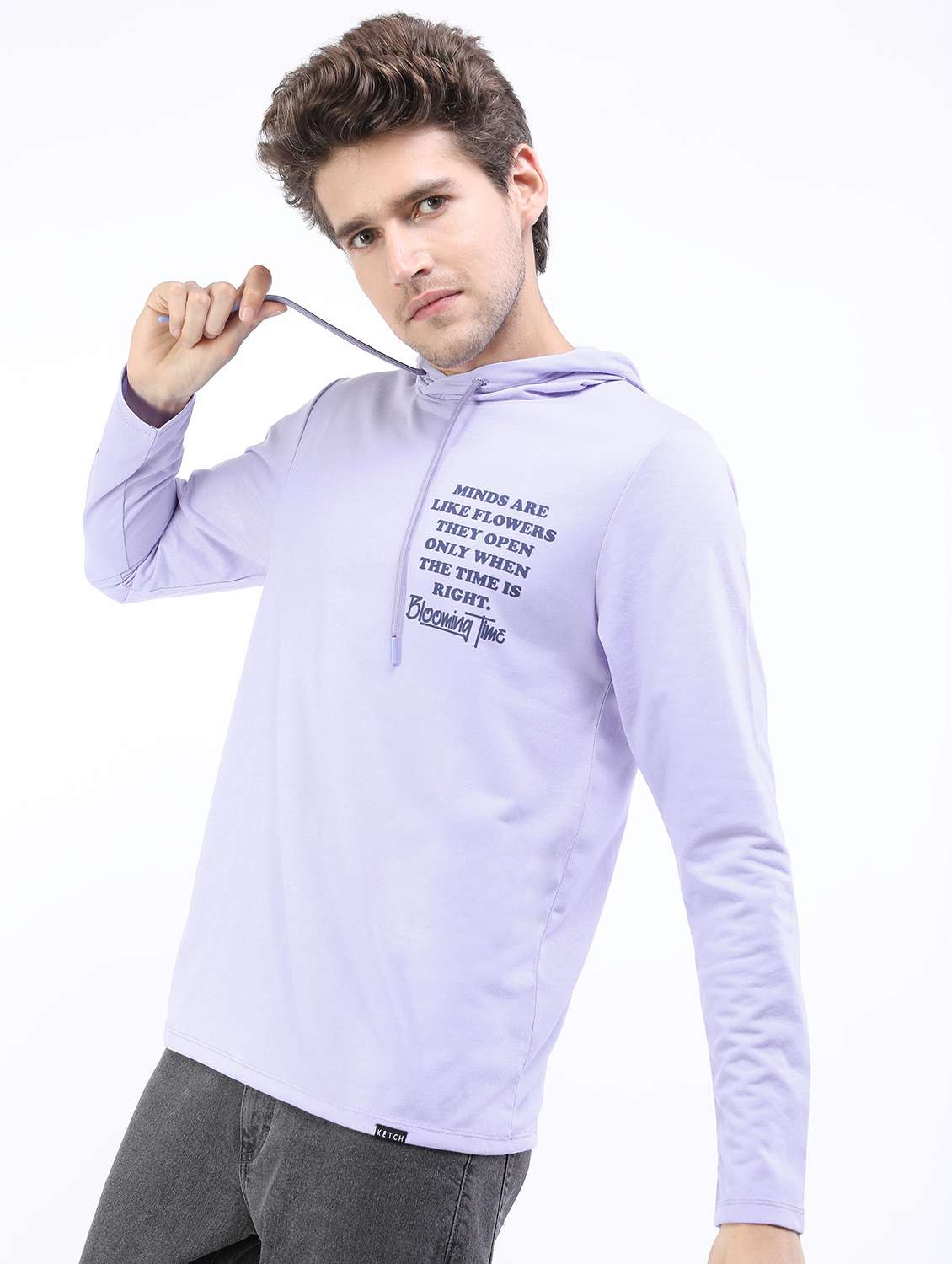 men long sleeved back printed t-shirt - 21488038 -  Standard Image - 1