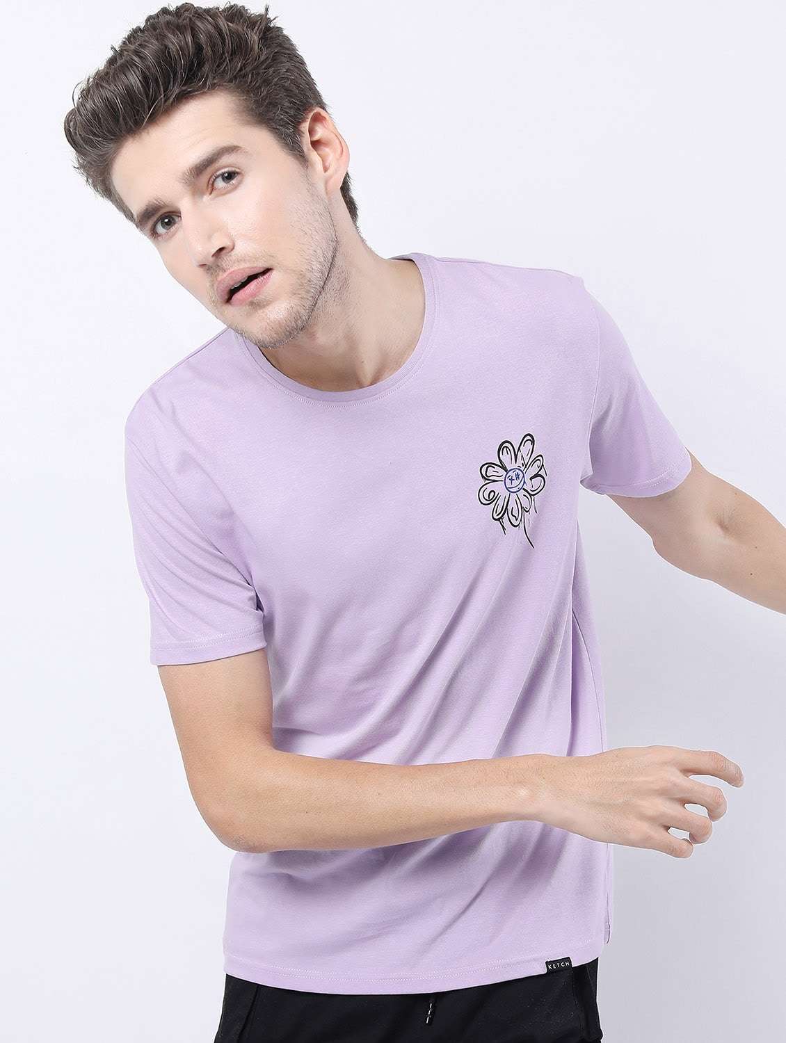 men short sleeved back printed t-shirt - 21488044 -  Standard Image - 1