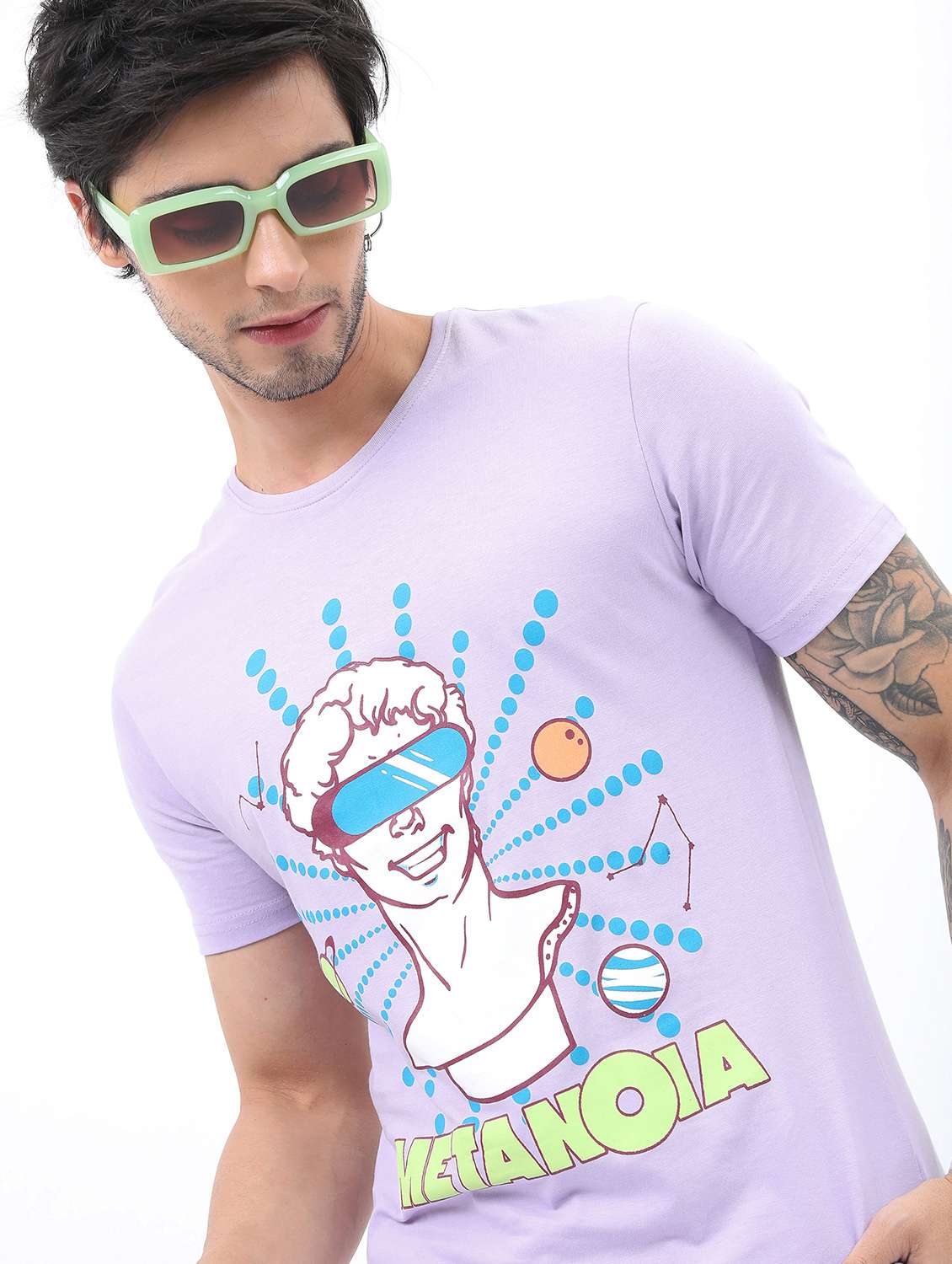men short sleeved front printed t-shirt - 21488045 -  Standard Image - 1