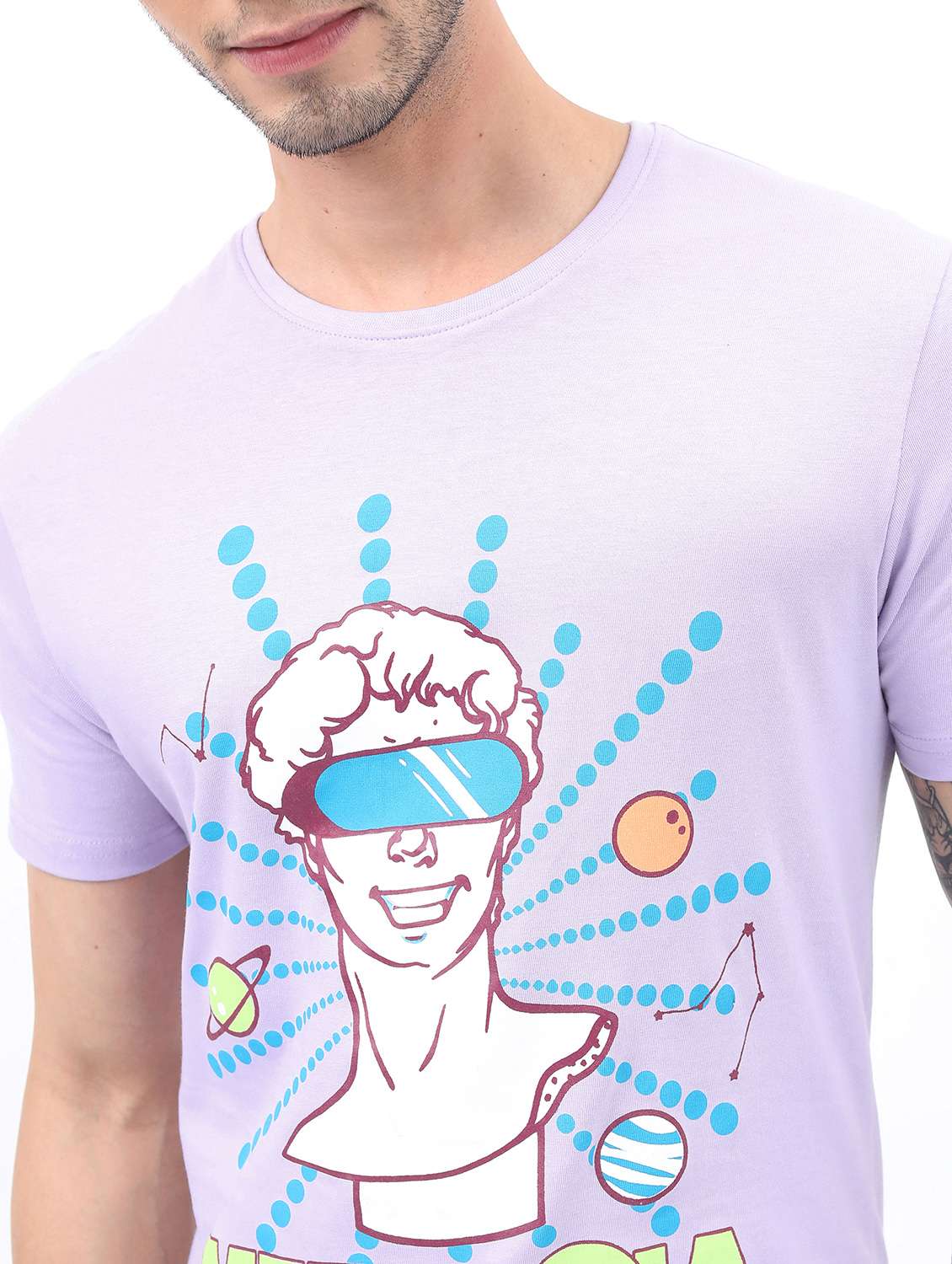 men short sleeved front printed t-shirt - 21488045 -  Standard Image - 4