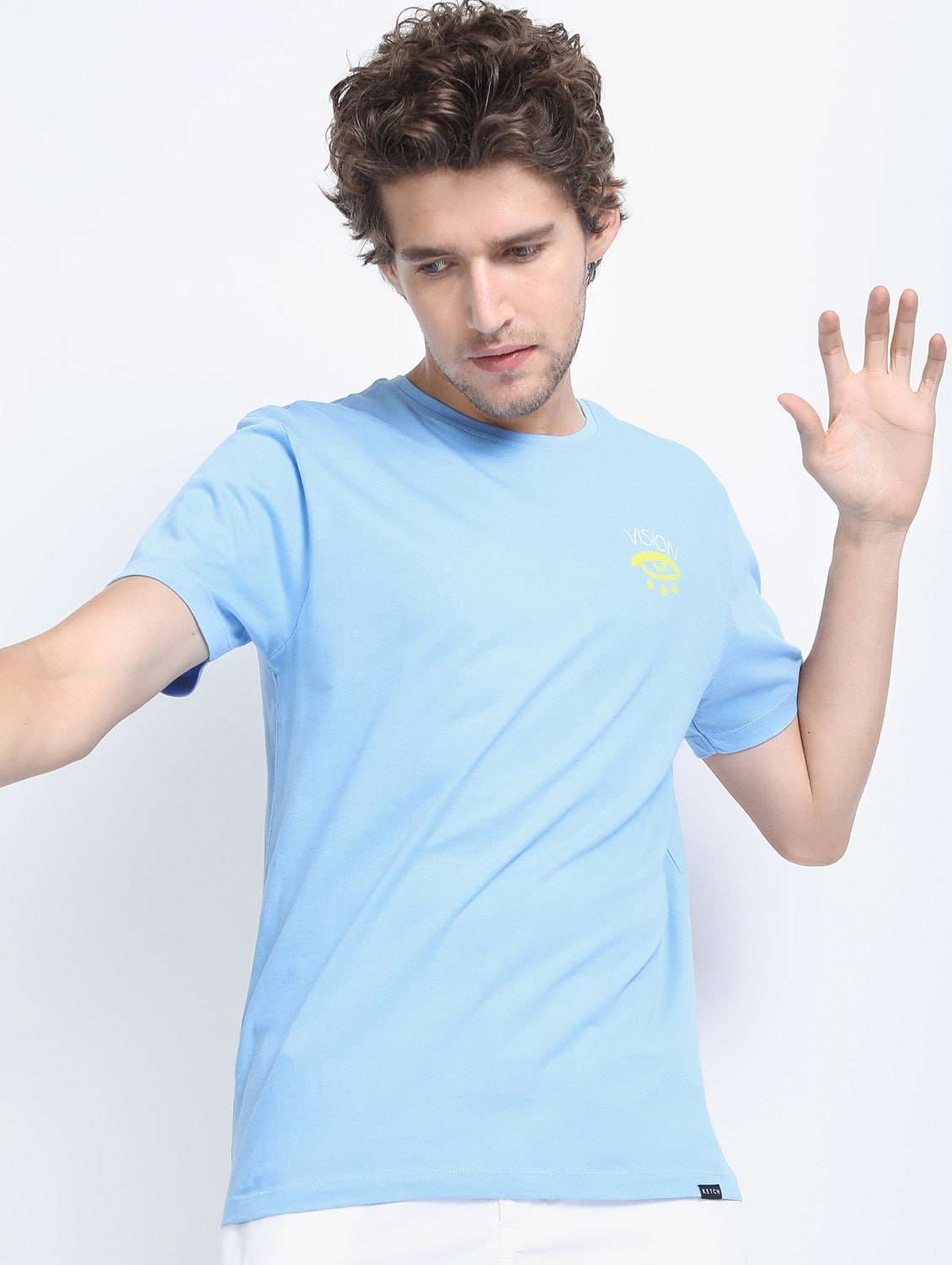 men short sleeved back print t-shirt - 21488049 -  Standard Image - 1