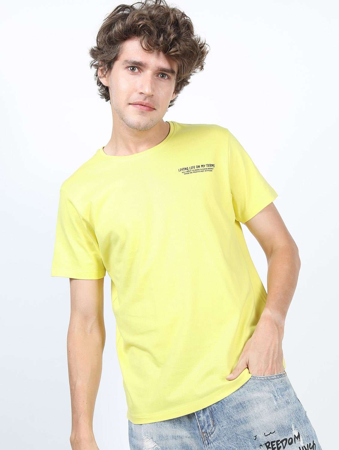 men short sleeve back print t-shirt - 21488070 -  Standard Image - 1