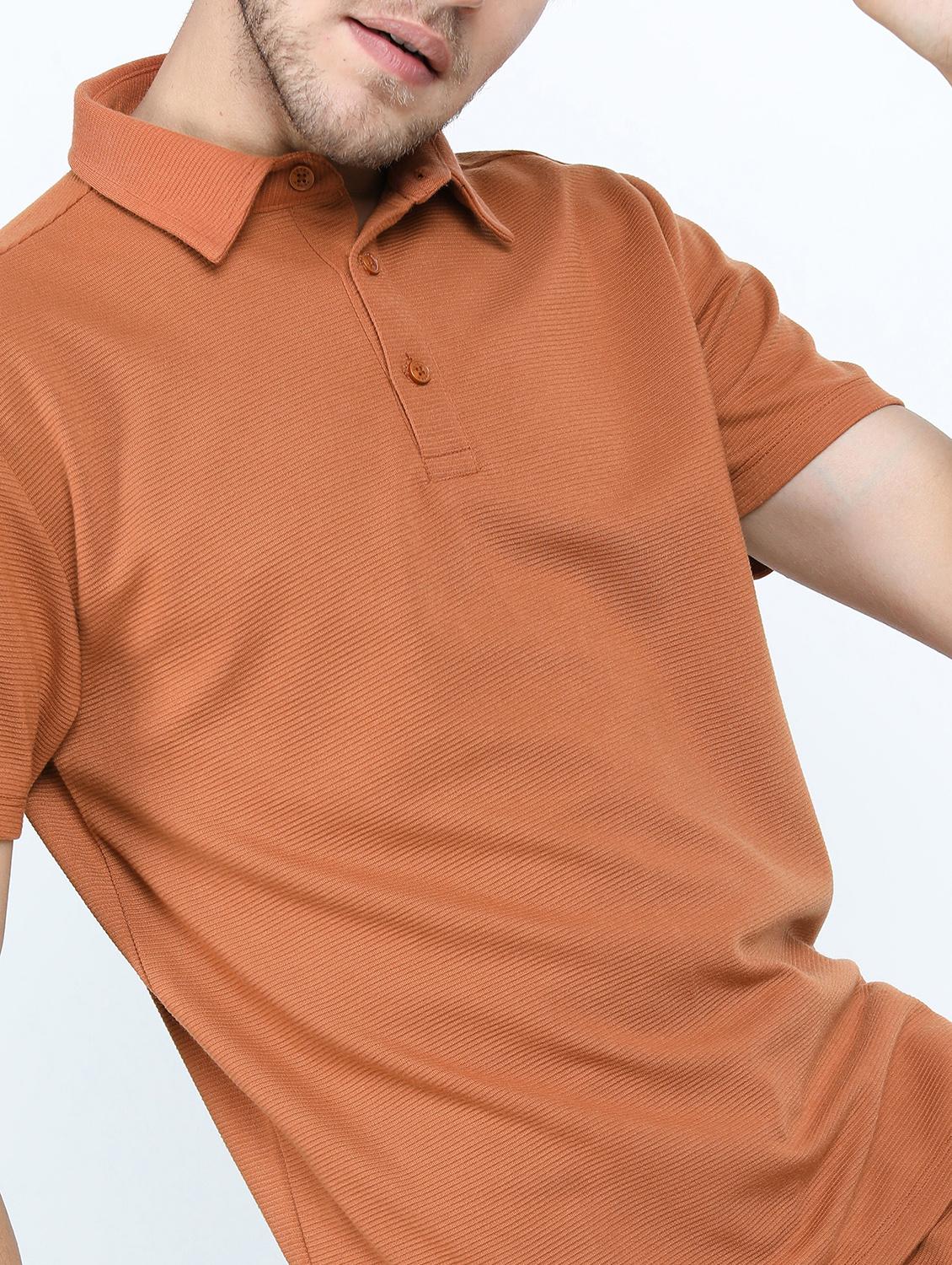 men solid short sleeve regular fit polo t-shirt - 21488101 - Standard Image - 4