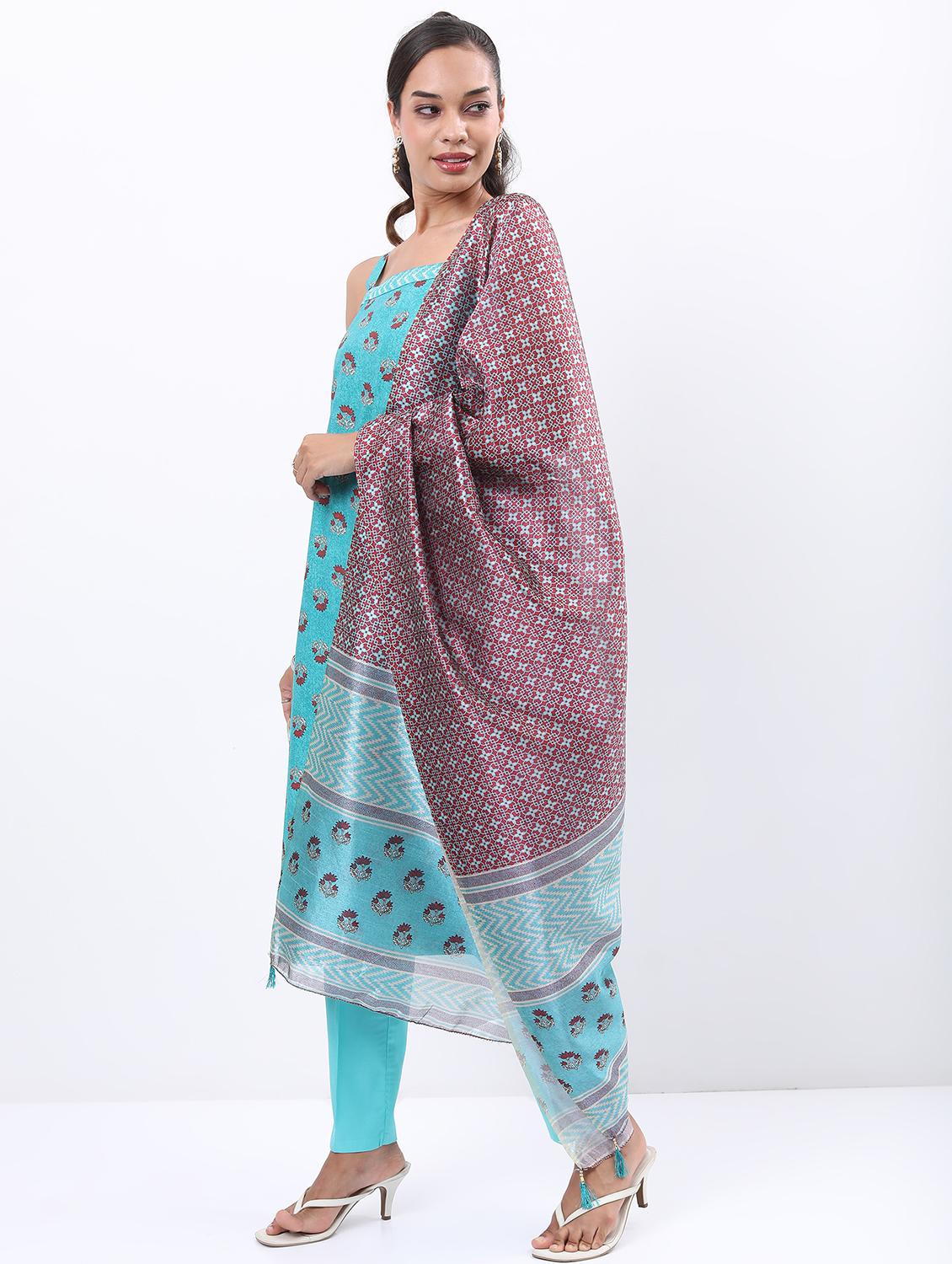 women floral printed kurta pant set with dupatta - 21488137 -  Standard Image - 1