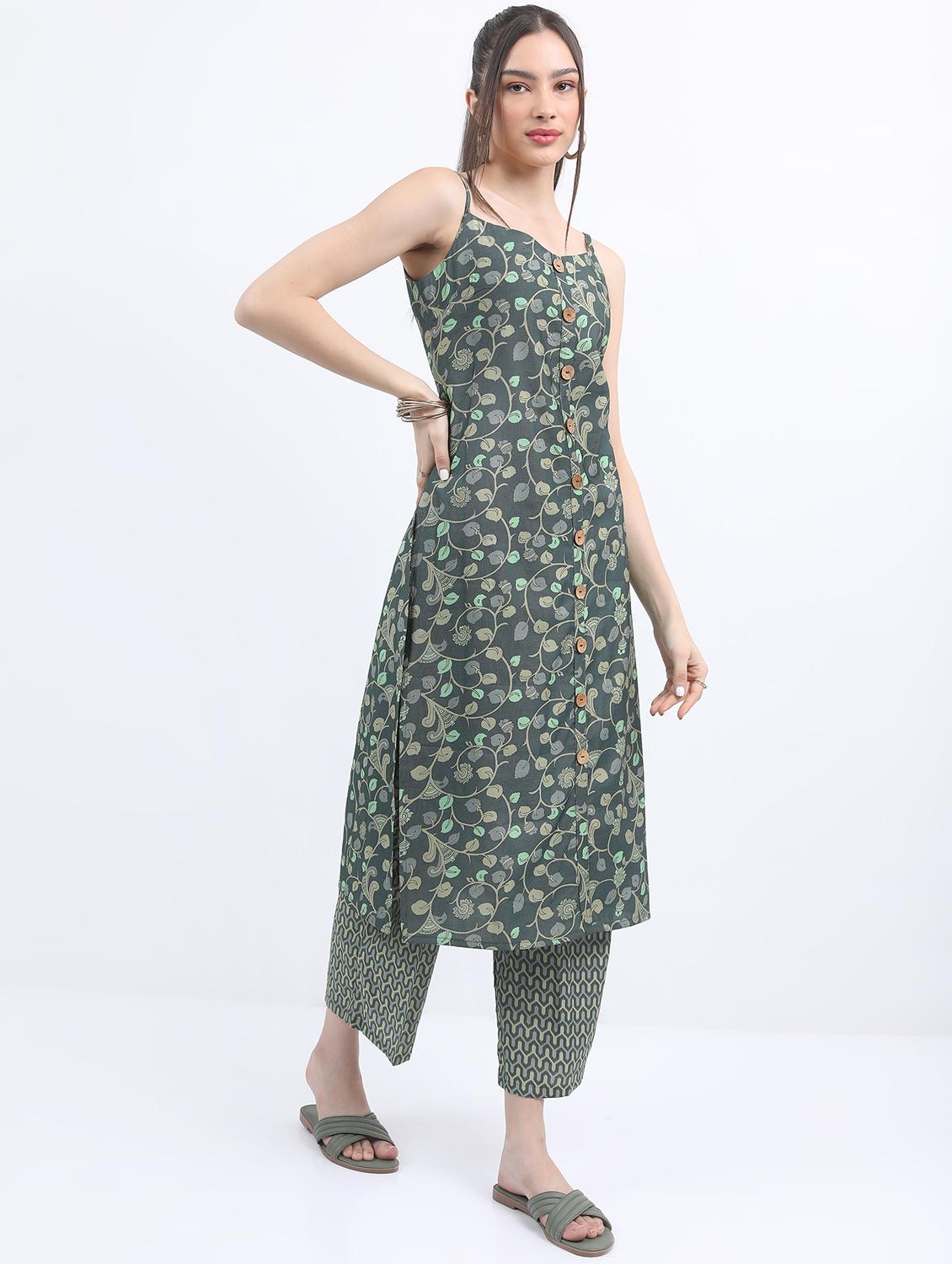 women printed kurta palazzo set with dupatta - 21488173 - Standard Image - 1