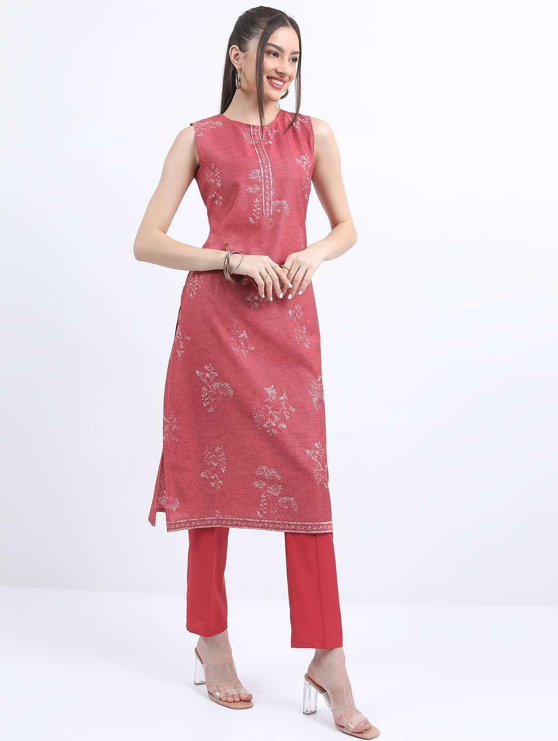 women floral printed kurta pant set with dupatta - 21488183 -  Standard Image - 1