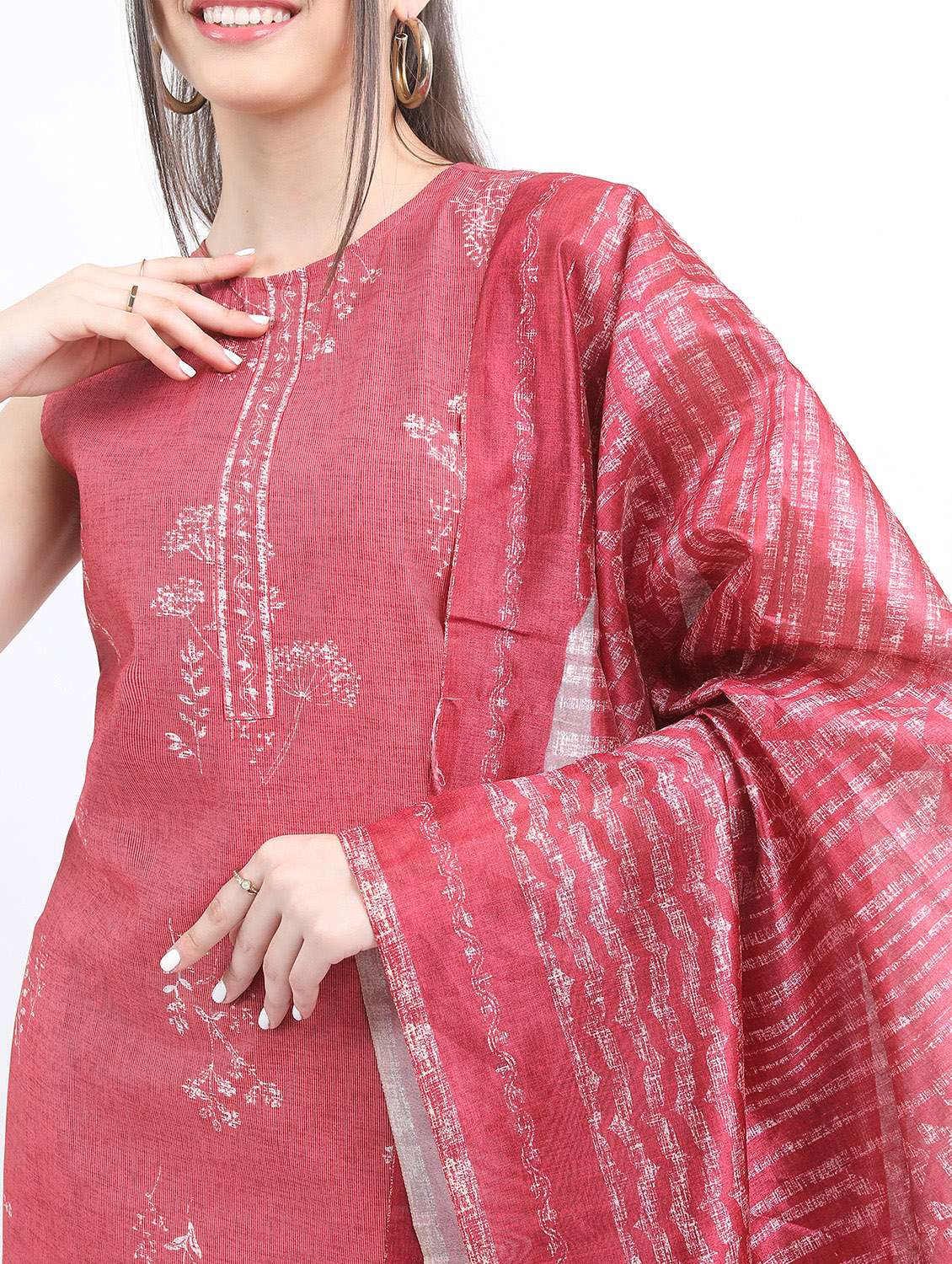 women floral printed kurta pant set with dupatta - 21488183 -  Standard Image - 4