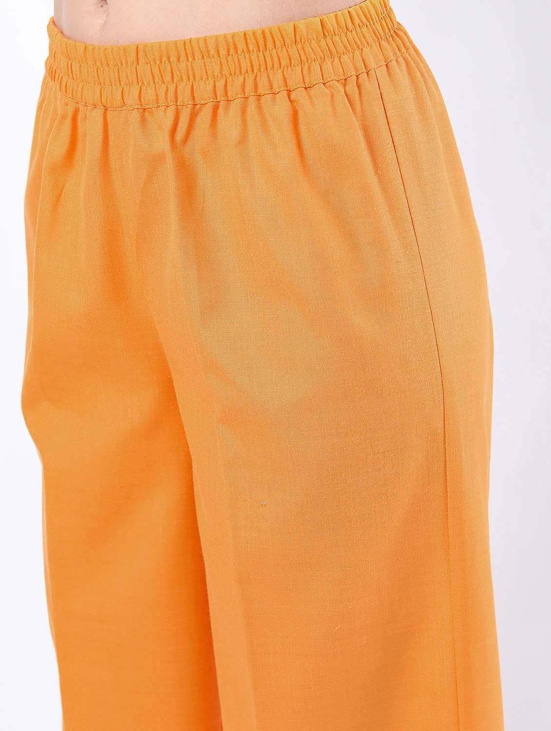 women orange kurta palazzo set with dupatta - 21488378 - Standard Image - 4