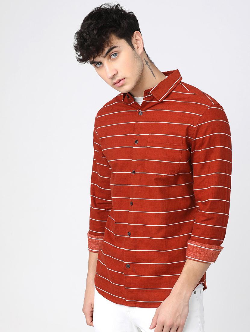 men striped casual shirt - 21488497 -  Standard Image - 1