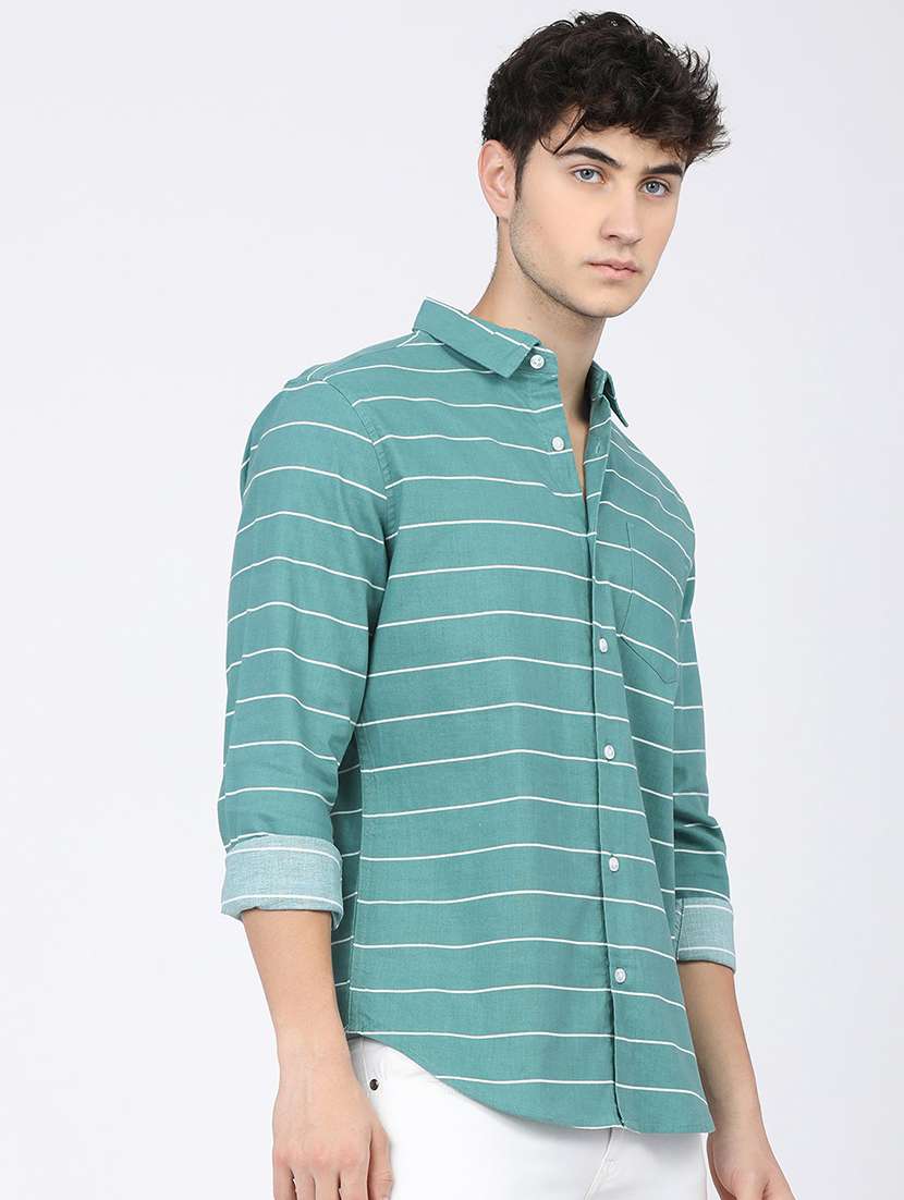 men striped casual shirt - 21488498 -  Standard Image - 1