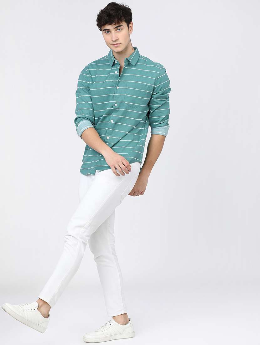 men striped casual shirt - 21488498 -  Standard Image - 4