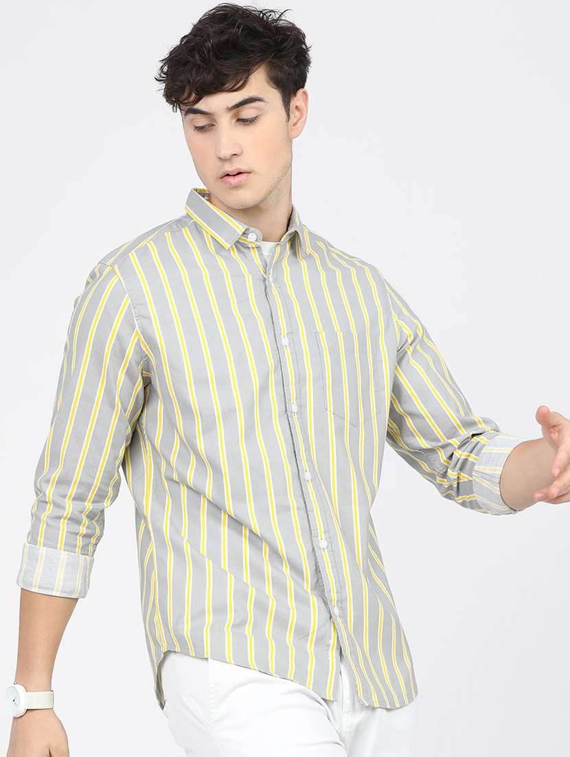 men striped casual shirt - 21488503 -  Standard Image - 1