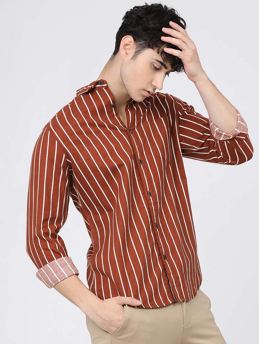 men striped casual shirt - 21488508 -  Standard Image - 1