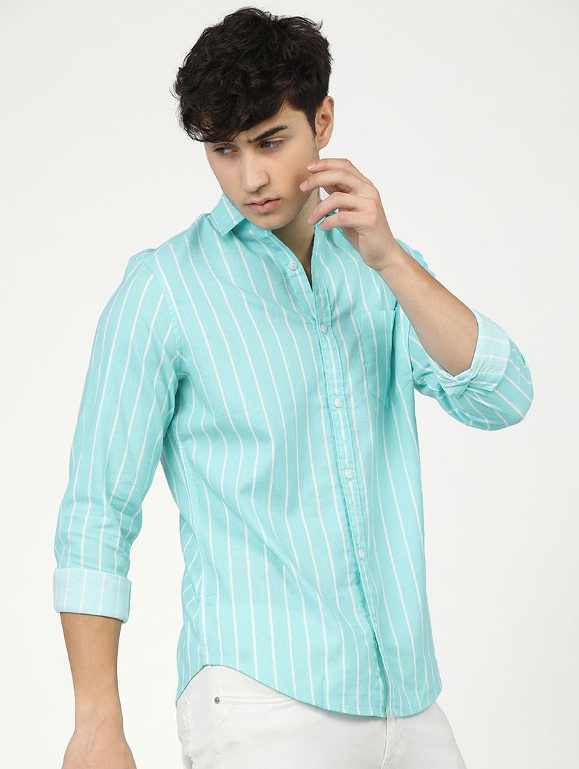 men striped casual shirt - 21488509 - Standard Image - 1