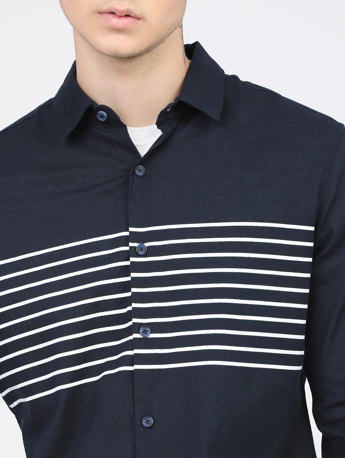 men striped casual shirt - 21488514 - Standard Image - 4