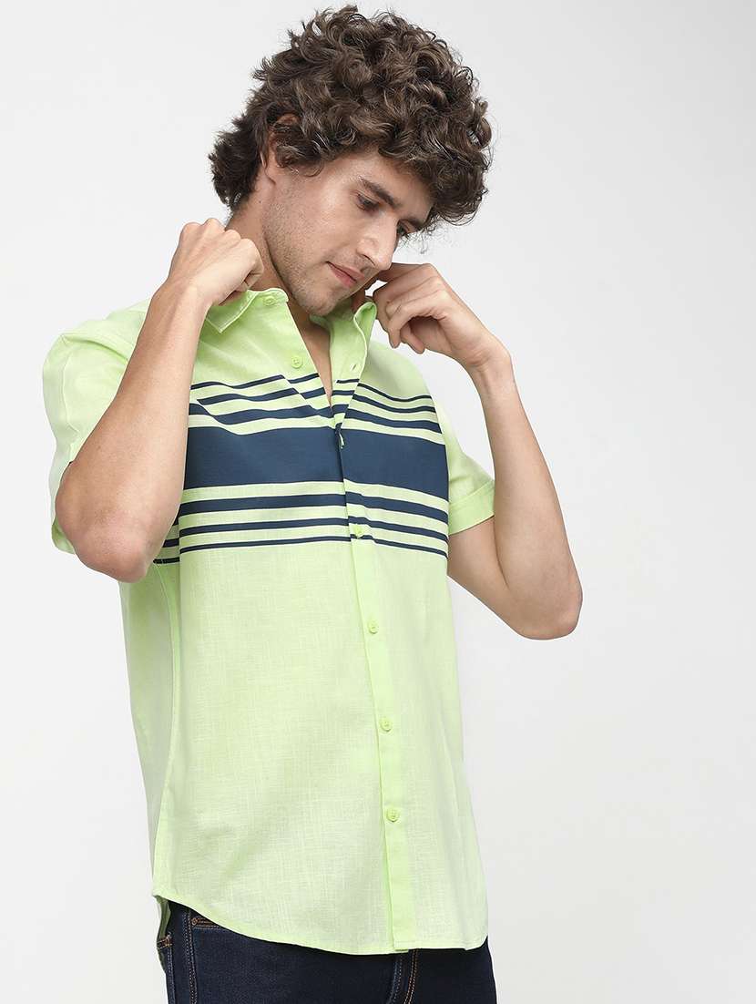 men striped casual shirt - 21488533 -  Standard Image - 1