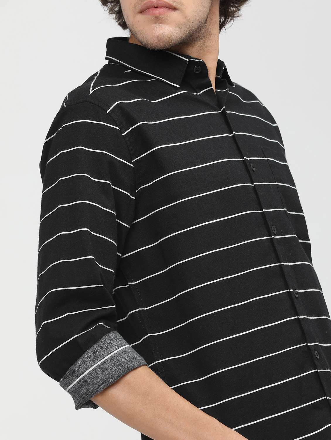 men striped casual shirt - 21488534 -  Standard Image - 4