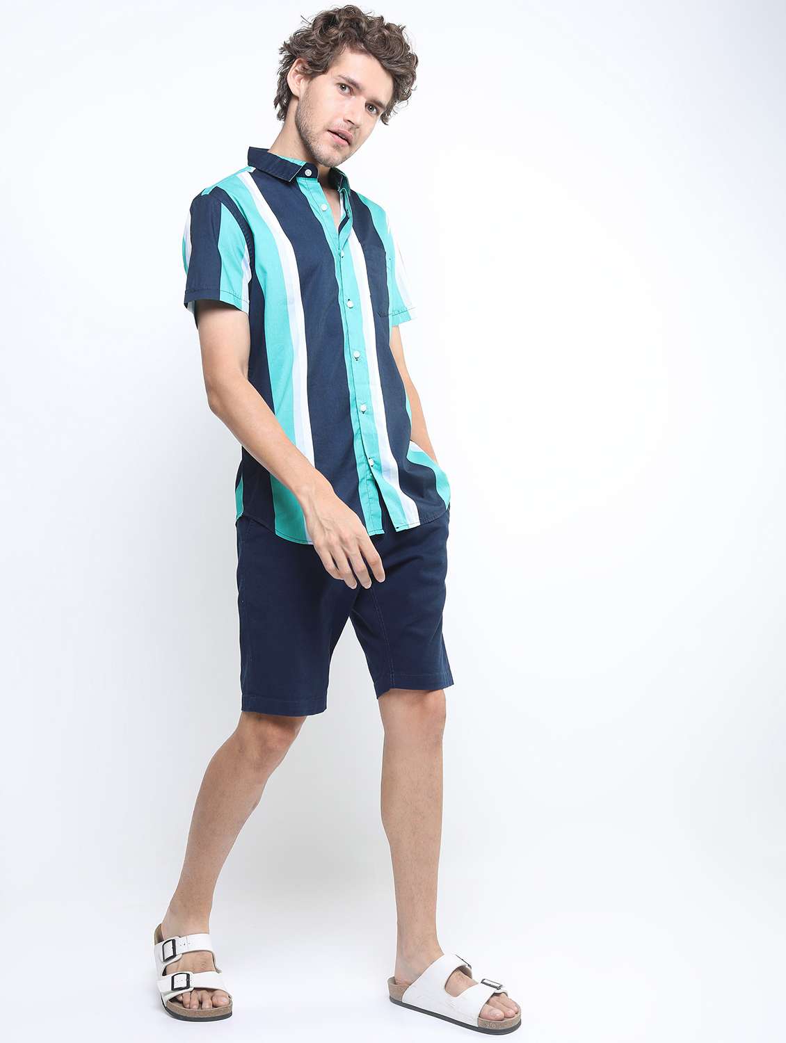 men striped casual shirt - 21488547 - Standard Image - 4