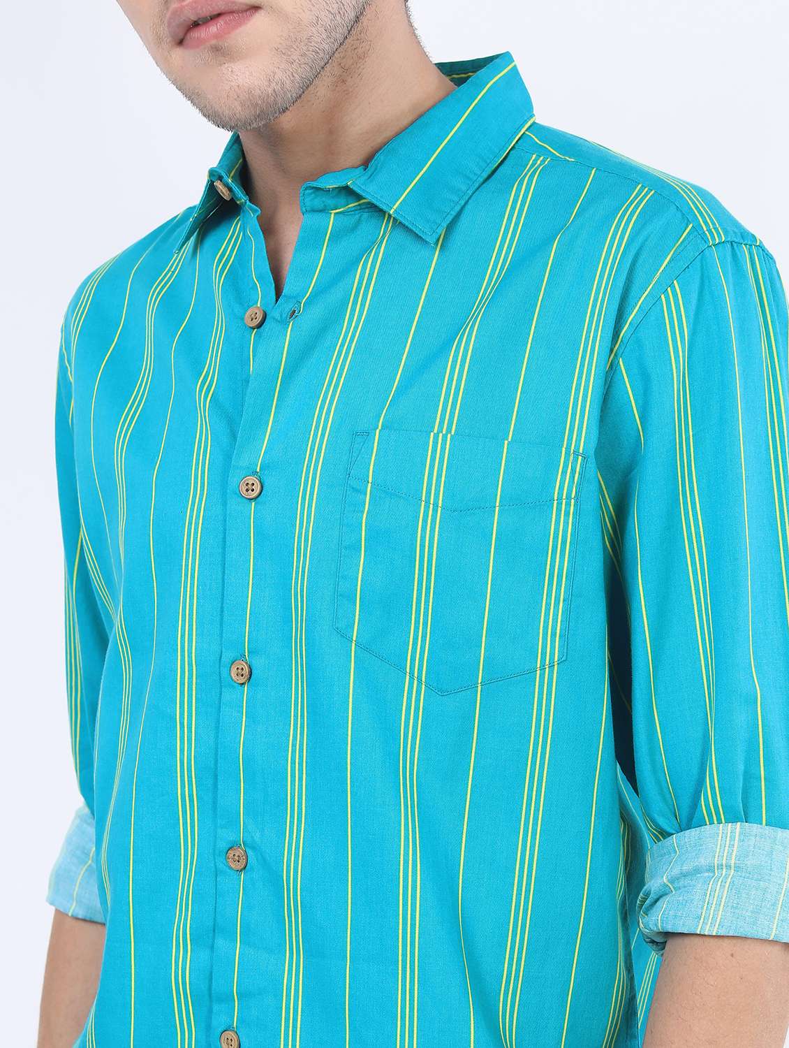 men striped casual shirt - 21488551 - Standard Image - 4