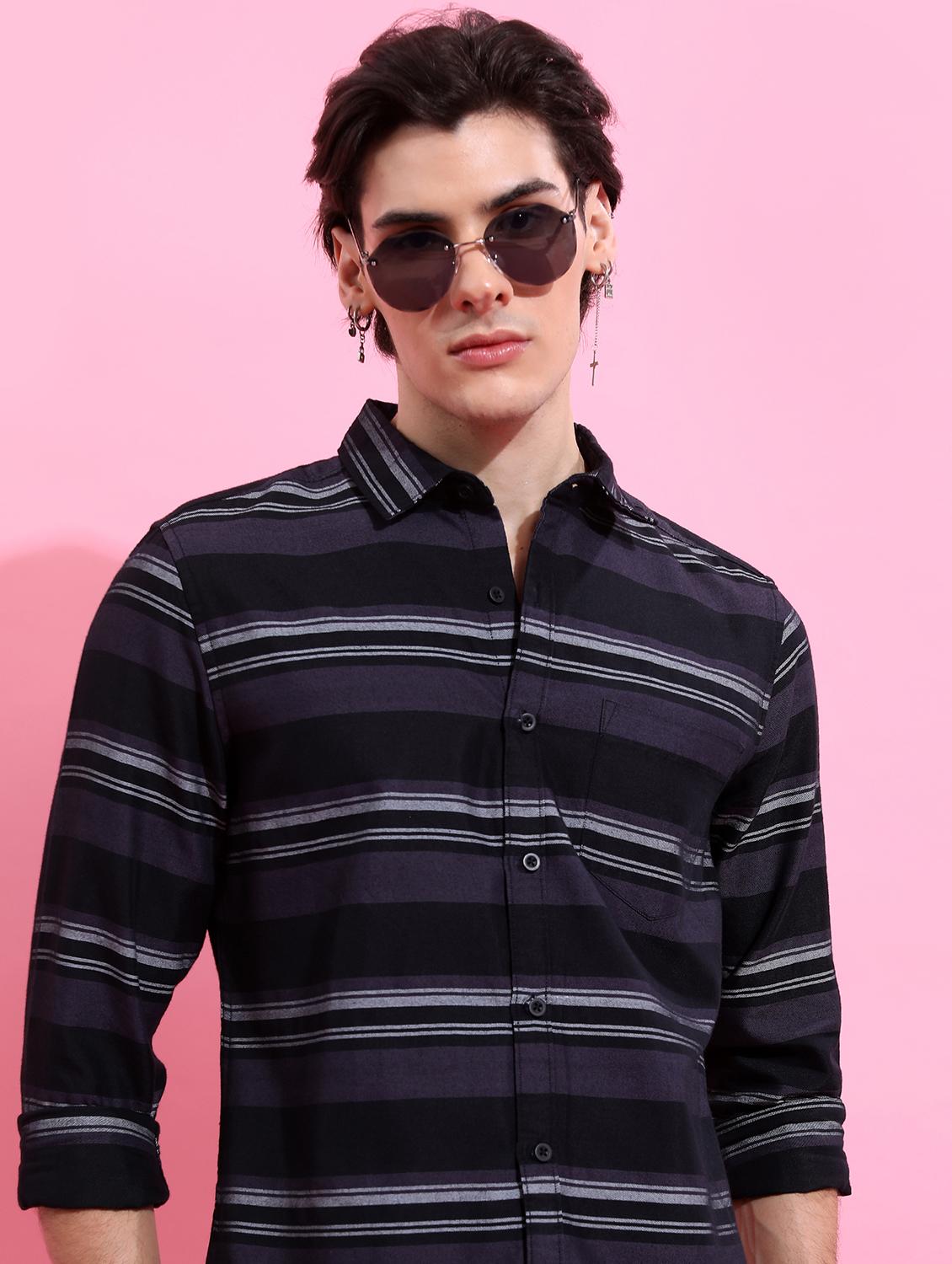 men striped casual shirt - 21488578 -  Standard Image - 1