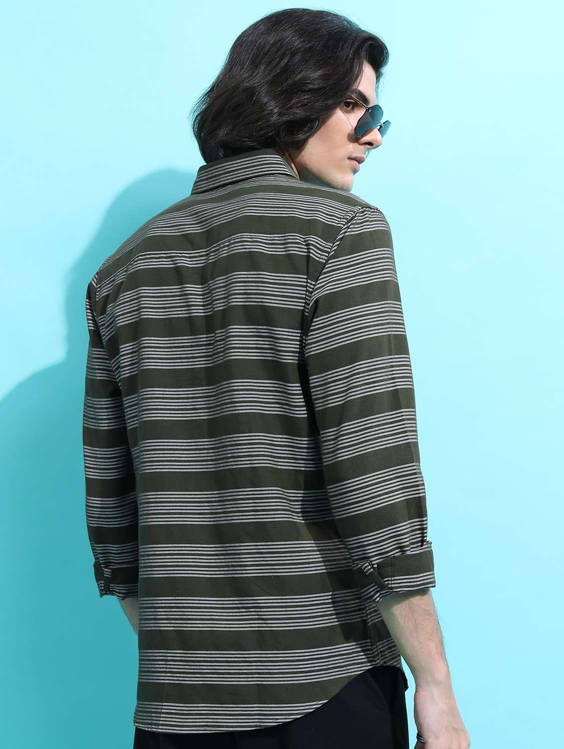 men striped casual shirt - 21488583 -  Standard Image - 1