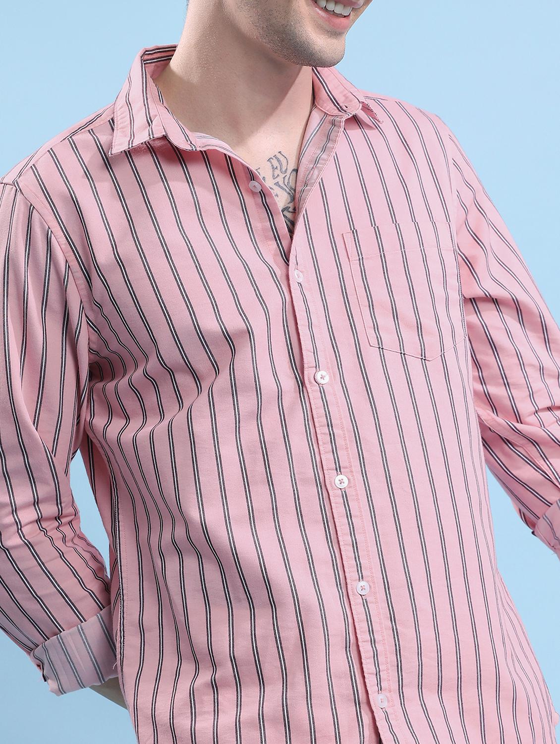 men striped casual shirt - 21488590 - Standard Image - 4