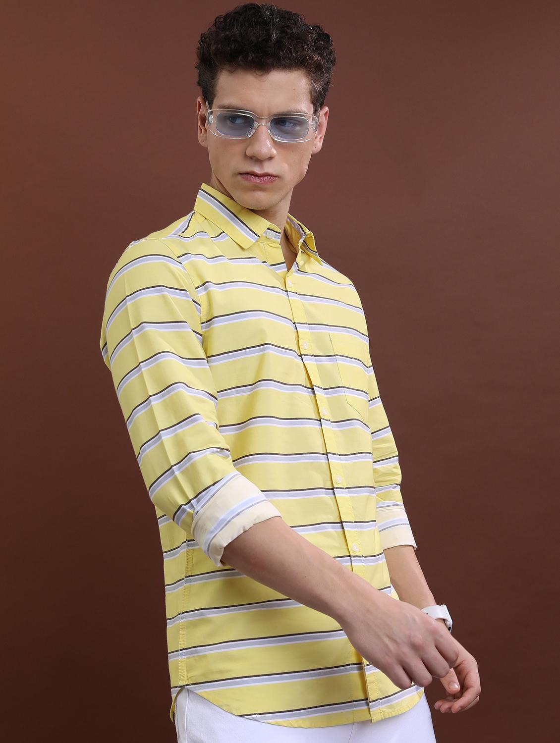 men striped casual shirt - 21488615 -  Standard Image - 1