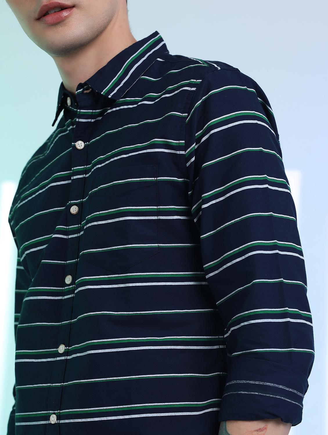 men striped casual shirt - 21488622 - Standard Image - 4