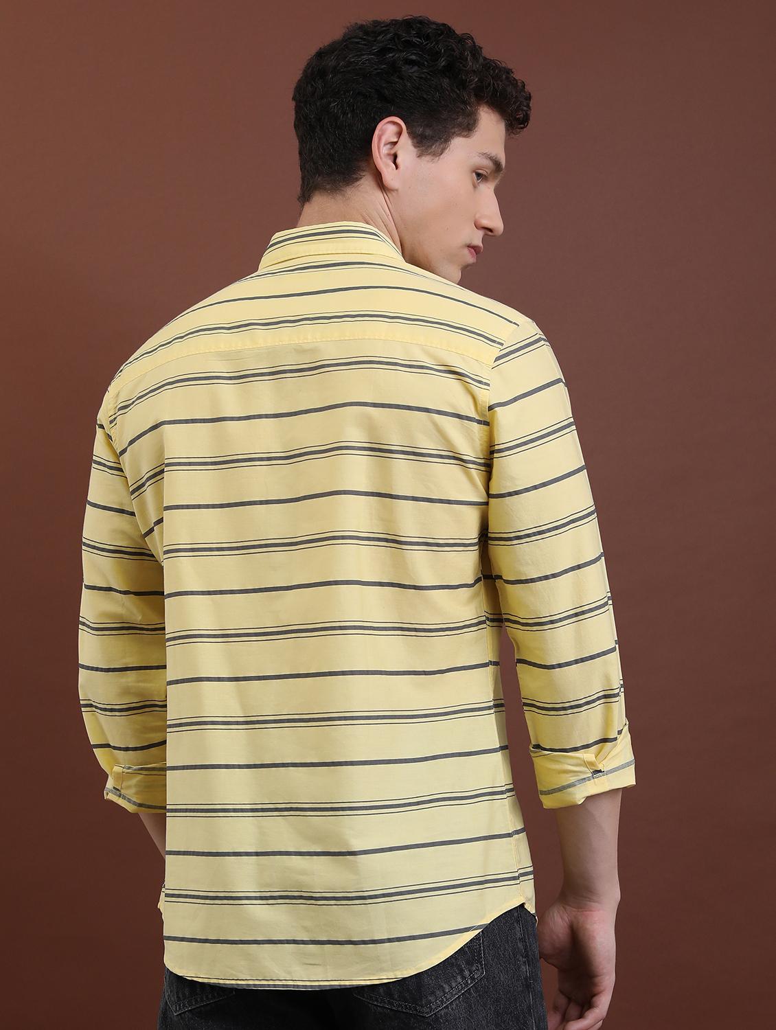 men striped casual shirt - 21488631 -  Standard Image - 1