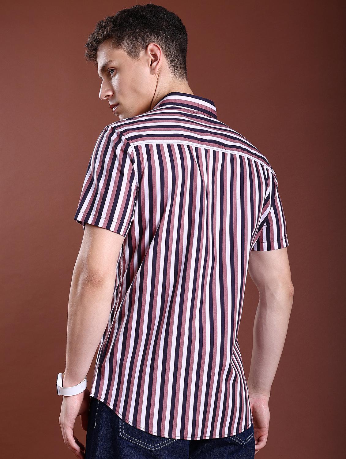men striped casual shirt - 21488635 - Standard Image - 1