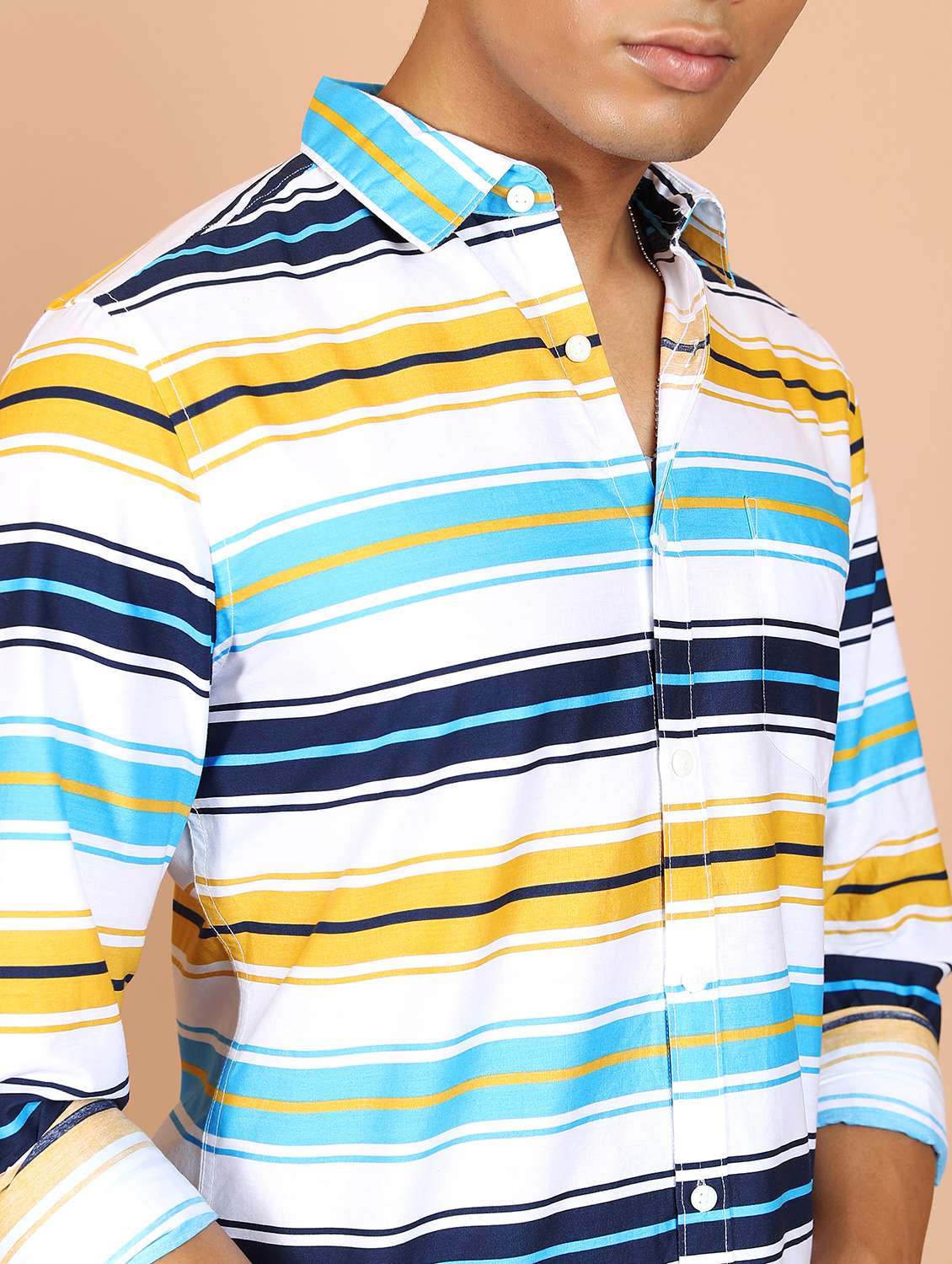 men striped casual shirt - 21488637 -  Standard Image - 4